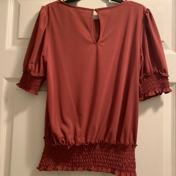 Express Rust Colored Blouse - Picture 2 of 3